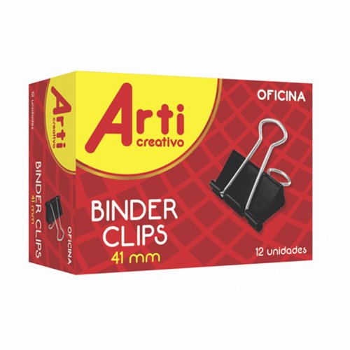 BINDER CLIP ARTI C. 3/4" X 12 UND