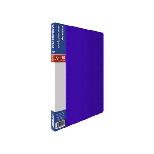 CATALOGO FLEX ARTESCO T/A4 X 10 FUNDAS AZU/NEG