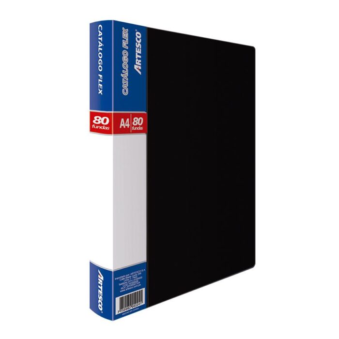 CATALOGO FLEX ARTESCO T/A4 X 80 FUNDAS AZU/NEG