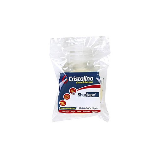 CINTA ADHESIVA SHURTAPE C/DISPENS. 3/4 X 25 YDS CRISTAL