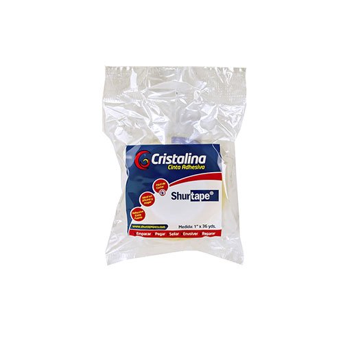 CINTA ADHESIVA TUBO SHURTAPE 1 X 36 YDS CRISTAL