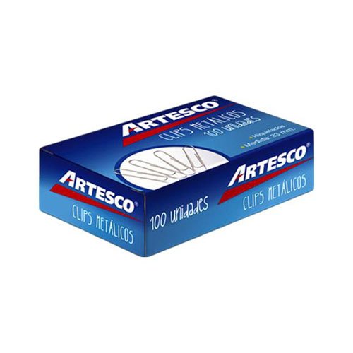 CLIPS ARTESCO 33 MM X 100 METALICOS
