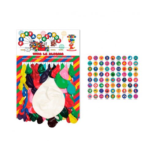 GLOBOS RIFA (VIVA LA FIESTA) X 144