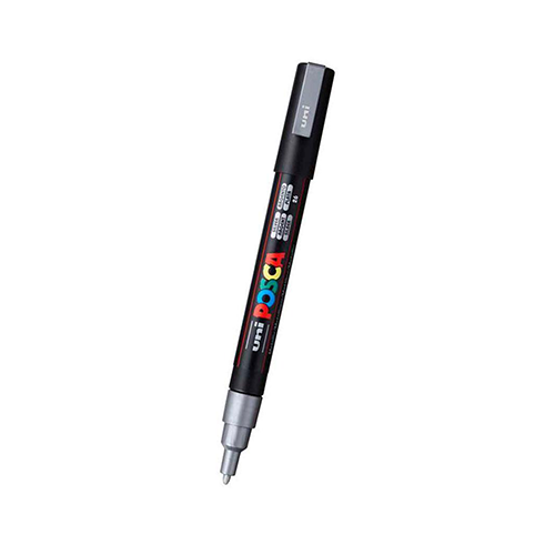 MARCADOR POSCA UNI PC-3M PLATEADO
