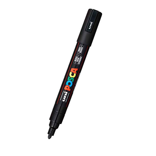MARCADOR POSCA UNI PC-5M NEGRO