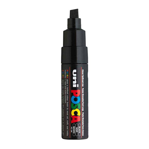 MARCADOR POSCA UNI PC-8K NEGRO