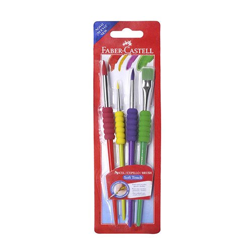 PINCEL FABER C. X 4 SOFT TOUCH (PLASTICO)
