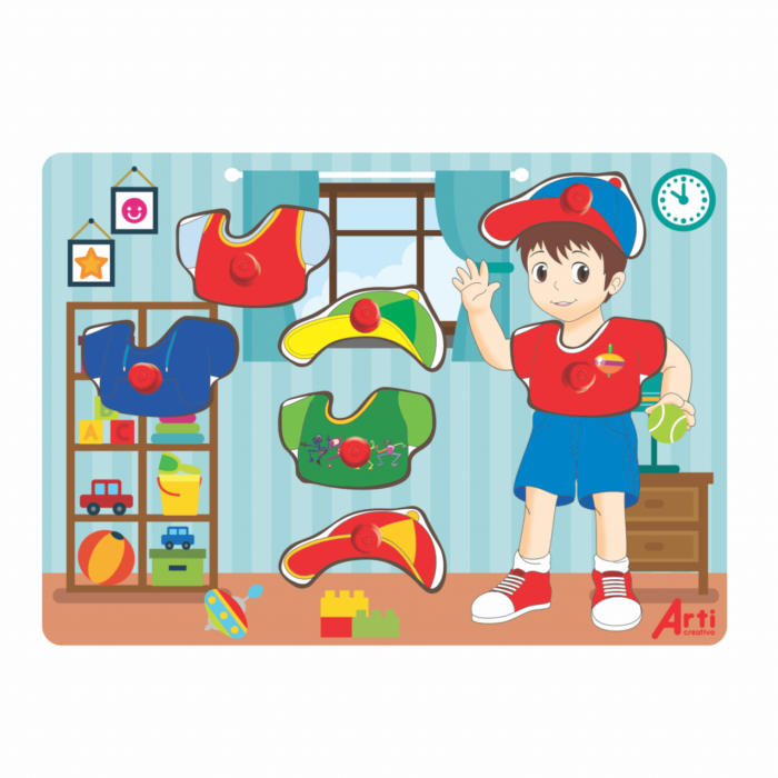 ROMPECABEZAS ARTI C. DRESS UP BOY X 9pzas
