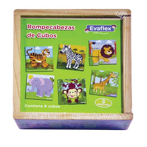 ROMPECABEZAS EVAFLEX DE CUBOS (MADERA)