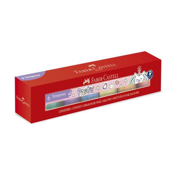 TEMPERA FABER C. PASTEL x 6 unid