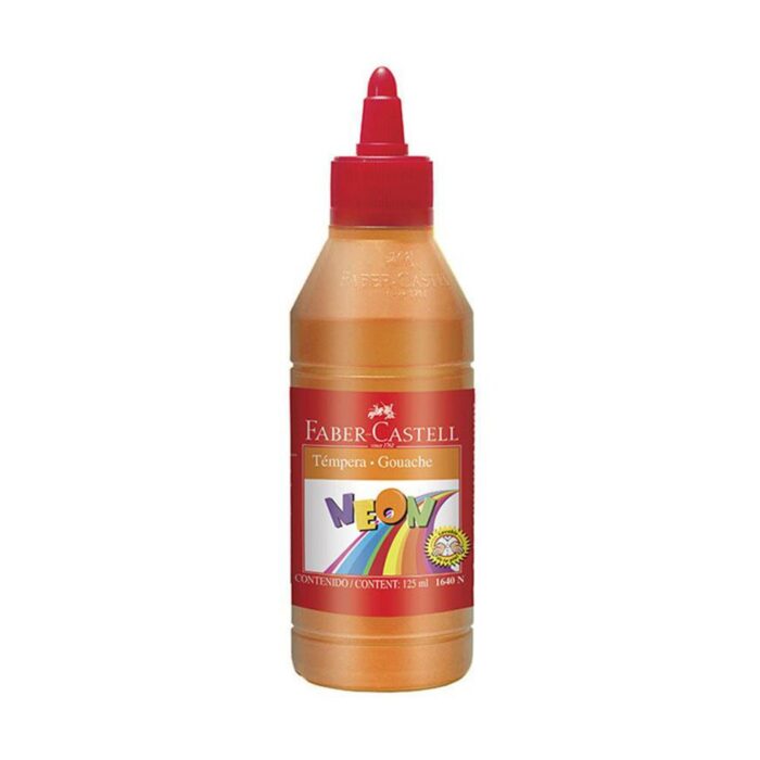 TEMPERA FABER CASTELL X 250ml. NEON NARANJA