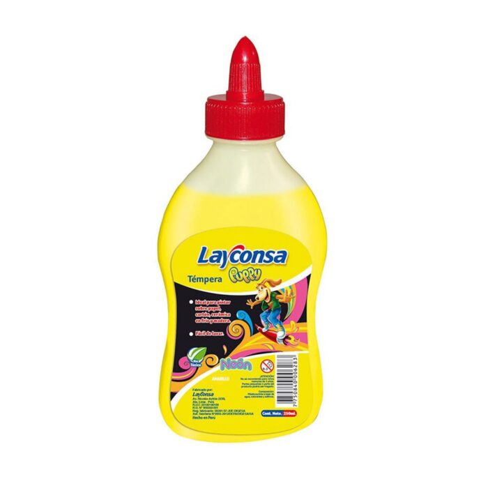 TEMPERA LAYCONSA X 250ML NEON AMARILLO
